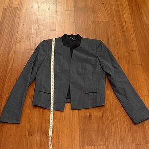 Elie Tahari Charcoal Gray Blazer